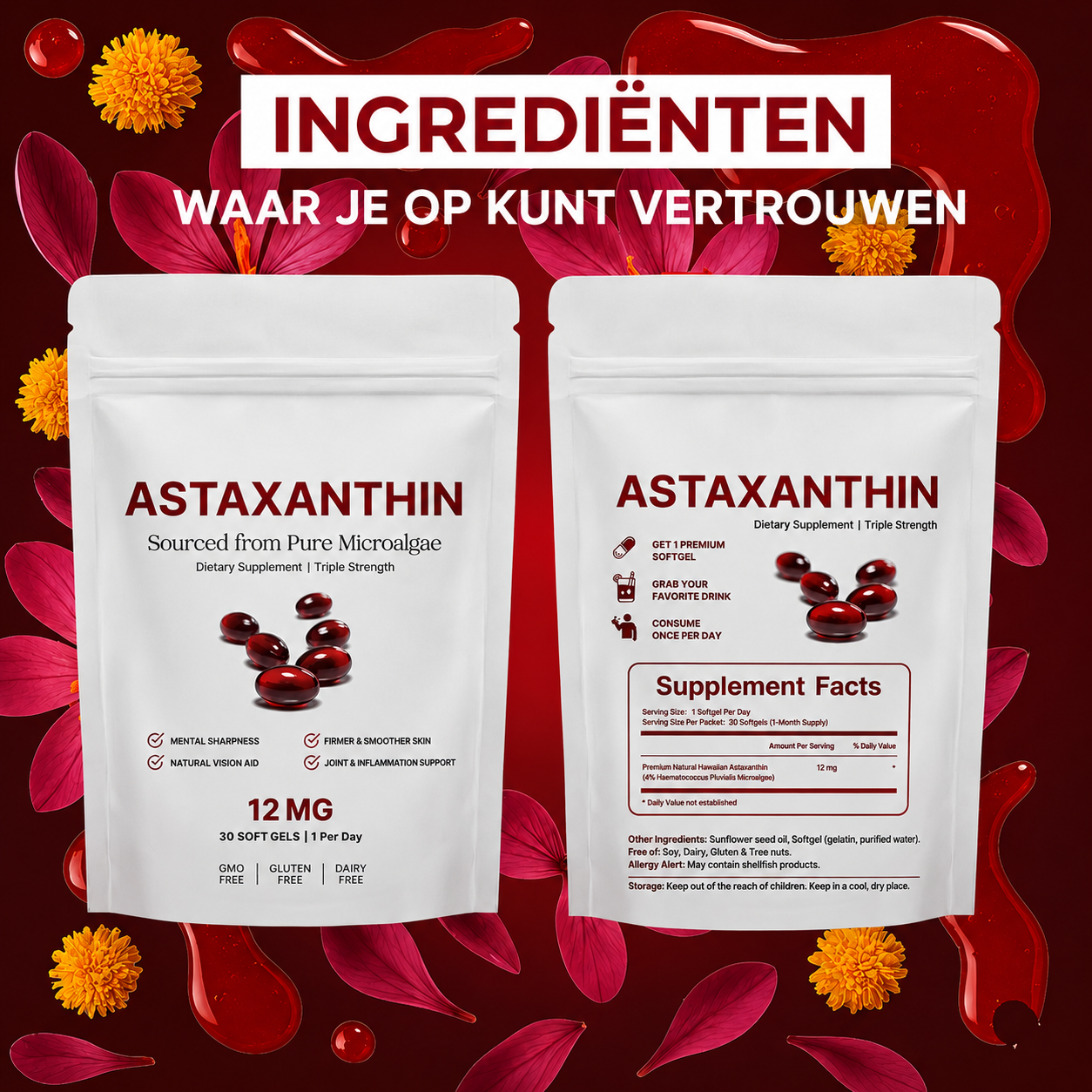 Astaxanthin 12mg Softgels