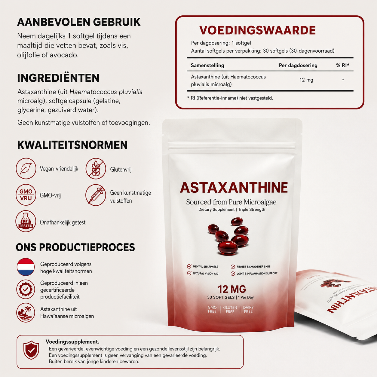 Astaxanthin 12mg Softgels
