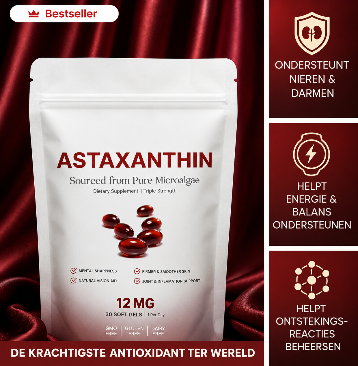 Astaxanthin 12mg Softgels